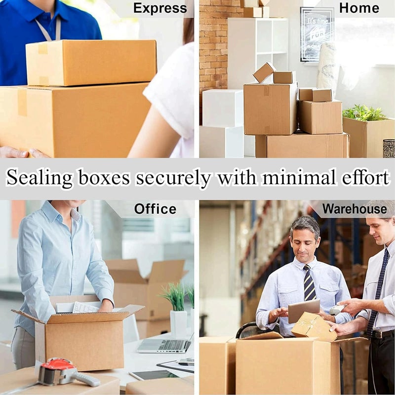 CHUANGSEED 12-Pack Brown Packing Tape with Dispenser, 2.4 Mil 1.88 Inch x 60 Yards,Total 720yds,12 Refills Rolls Packaging Tape for Moving, Shipping and Storage - Image 5